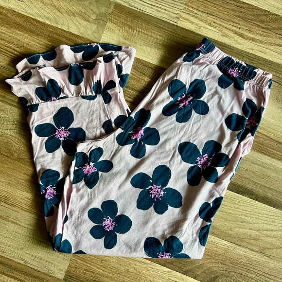 Kate Spade Pink and Blue Floral Pajama Set - Picture 4 of 5
